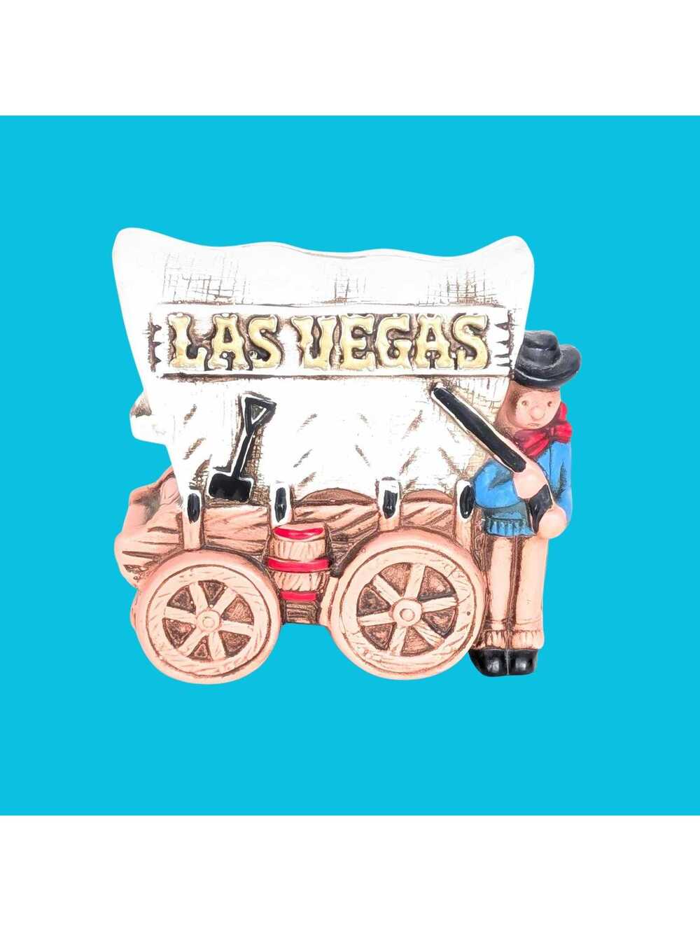 1970s Vintage Las Vegas Souvenir Piggy Bank - Stagecoach